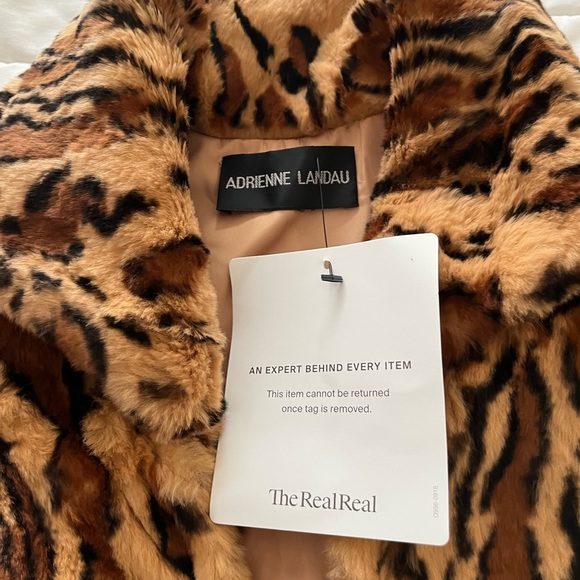 Adrienne Landau Animal Print Neutral Vest - Picture 2 of 3